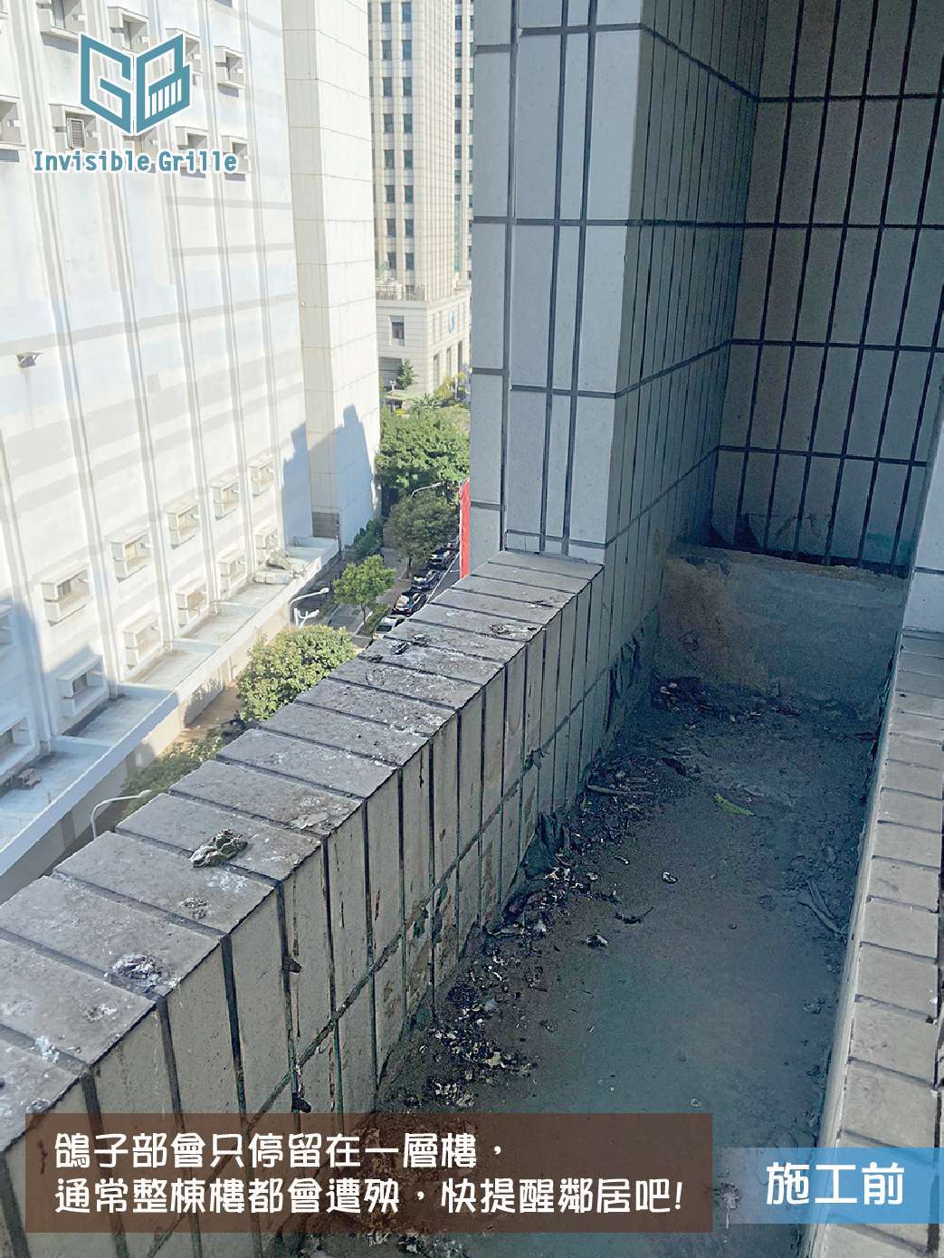 鴿害 隱形鐵窗 鴿糞