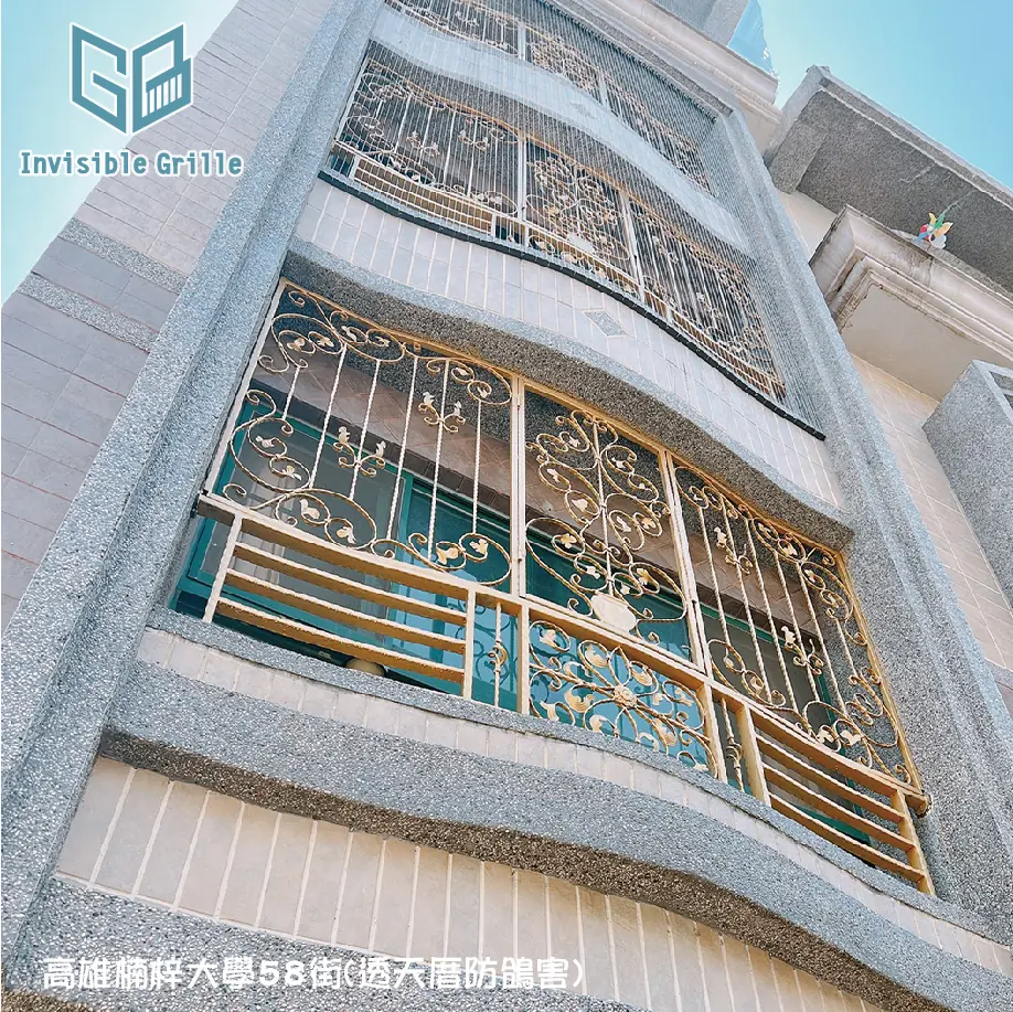 高雄透天厝嚴重鴿害，安裝谷賓防鴿網有效防鴿