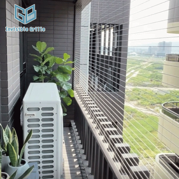 新辦公空間開箱-陽台隱形鐵窗防墜、防掉落